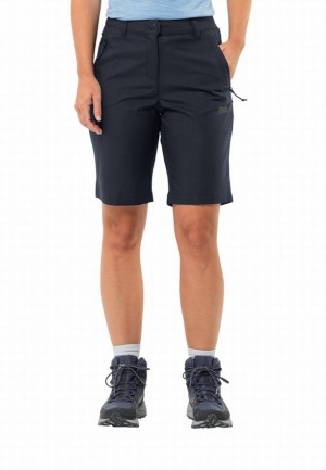 Jack Wolfskin Active Track Korte Broek Dames Donkerblauw | 67683336