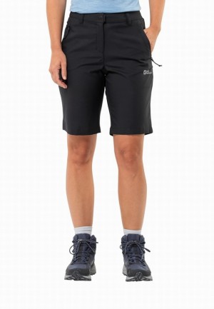 Jack Wolfskin Active Track Korte Broek Dames Zwart | 87643606