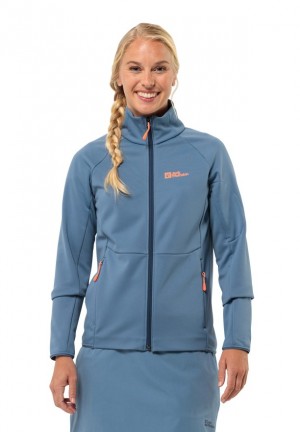Jack Wolfskin Alpgrat Fz Fleece Jassen Dames Blauw | 41475176