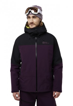 Jack Wolfskin Alpspitze Tour 3l Ski Jassen Heren Paars | 19470918