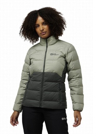 Jack Wolfskin Ather Donsjas Dames Grijs | 46139567