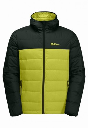 Jack Wolfskin Ather Hoody Donsjas Heren Geel | 11739434