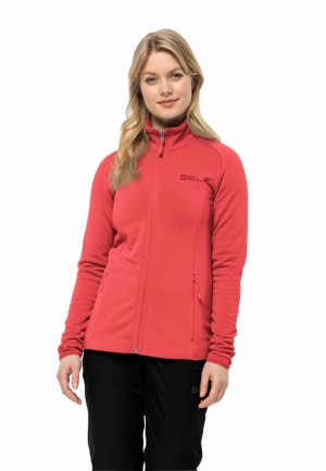 Jack Wolfskin Baiselberg Fz Fleece Jassen Dames Rood | 55427190