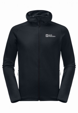 Jack Wolfskin Baiselberg Hooded Fz Fleece Jassen Heren Zwart | 44519554