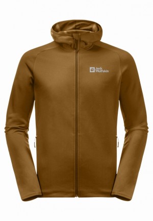 Jack Wolfskin Baiselberg Hooded Fz Fleece Jassen Heren Geel | 52507652