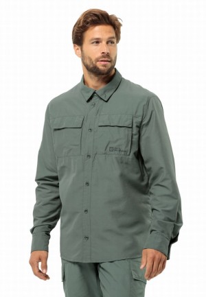 Jack Wolfskin Barrier Ls Overhemd Heren Groen | 42838450