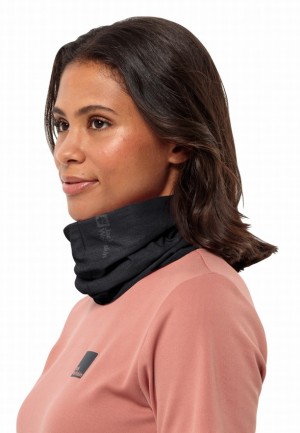 Jack Wolfskin Basic Nek Warmer Dames Zwart | 86199809
