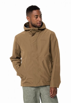 Jack Wolfskin Baydream Regenjassen Heren Bruin | 42512525