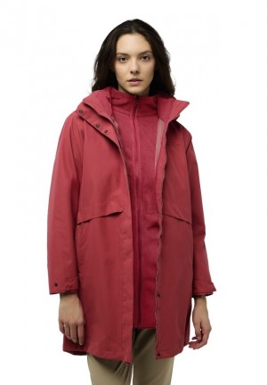 Jack Wolfskin Baylight 3in1 Jassen Dames Rood | 41534510