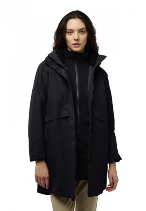 Jack Wolfskin Baylight 3in1 Jassen Dames Zwart | 10089494
