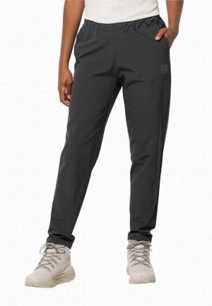 Jack Wolfskin Bike Commute Broek Dames Zwart | 93186207