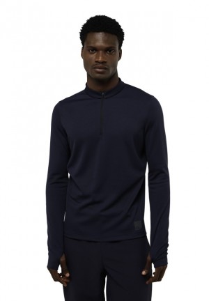 Jack Wolfskin Bike Commute Hz T-shirts Heren Donkerblauw | 75610563