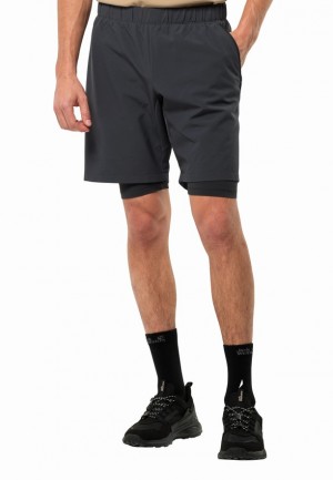 Jack Wolfskin Bike Commute Korte Broek Heren Zwart | 79742924