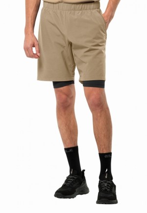 Jack Wolfskin Bike Commute Korte Broek Heren Bruin | 41273430