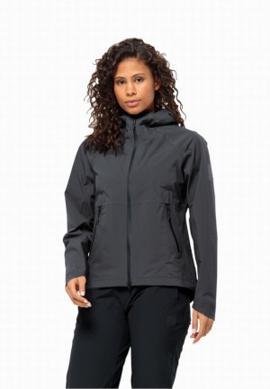 Jack Wolfskin Bike Commute Mono Regenjassen Dames Zwart | 61142917