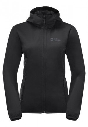 Jack Wolfskin Bornberg Hoody Jassen Dames Zwart | 31194250