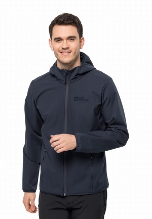 Jack Wolfskin Bornberg Hoody Softshell Jas Heren Donkerblauw | 10628864