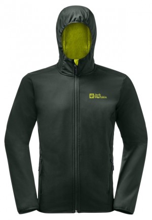 Jack Wolfskin Bornberg Hoody Softshell Jas Heren Groen | 12693723