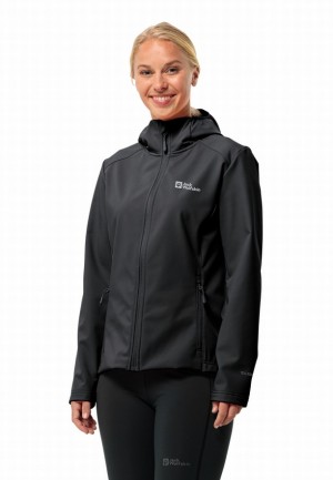 Jack Wolfskin Bornberg Hoody Softshell Jas Dames Zwart | 80340945