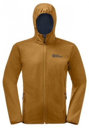 Jack Wolfskin Bornberg Hoody Softshell Jas Heren Geel | 41515447
