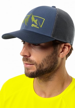Jack Wolfskin Brand Baseball Pet Heren Donkerblauw | 70334537