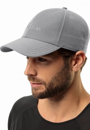 Jack Wolfskin Brand Baseball Pet Heren Grijs | 31999507