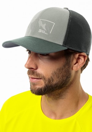 Jack Wolfskin Brand Baseball Pet Heren Groen | 71143860