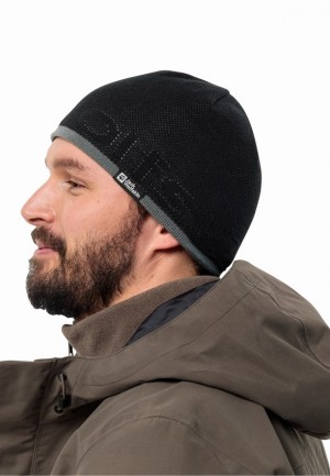 Jack Wolfskin Brand Muts Heren Zwart | 14020704