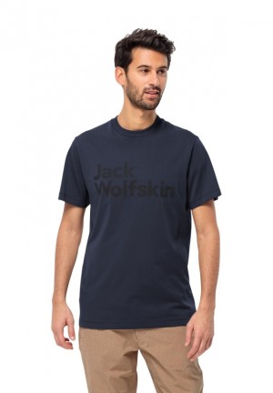 Jack Wolfskin Brand T-shirts Heren Donkerblauw | 76182978