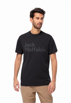 Jack Wolfskin Brand T-shirts Heren Zwart | 91457631