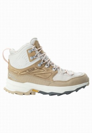 Jack Wolfskin Cyrox Texapore Mid Wandelschoenen Dames Wit | 46174154