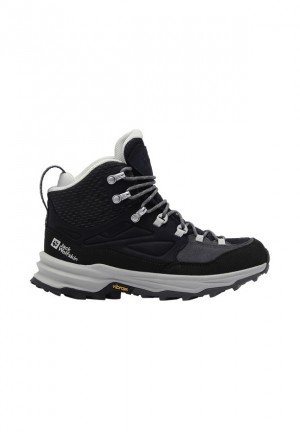 Jack Wolfskin Cyrox Texapore Mid Wandelschoenen Dames Zwart | 96863111
