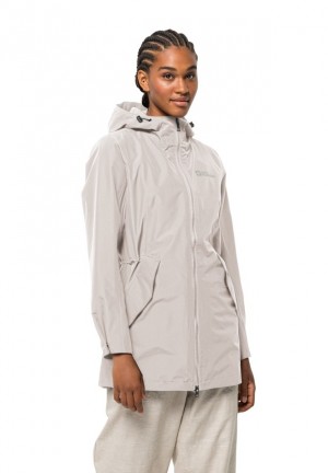 Jack Wolfskin Dakar Regenjassen Dames Wit | 80683049