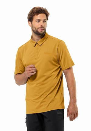 Jack Wolfskin Delgami Poloshirt Heren Geel | 67641188