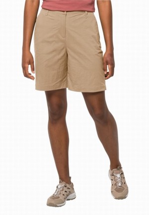 Jack Wolfskin Desert Korte Broek Dames Khaki | 48682244