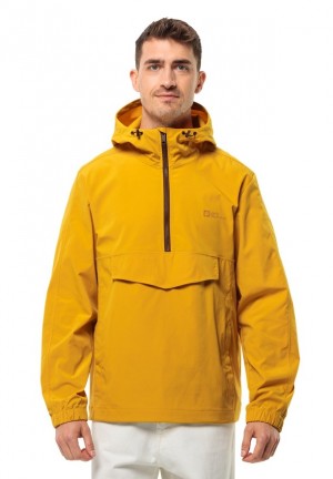 Jack Wolfskin Desert Wind Overhead Jassen Heren Geel | 34356827