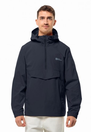 Jack Wolfskin Desert Wind Overhead Jassen Heren Donkerblauw | 48906793