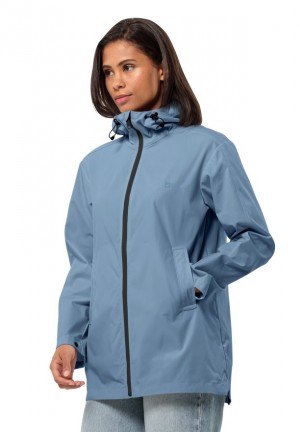 Jack Wolfskin Desert Wind Softshell Jas Dames Blauw | 59308422