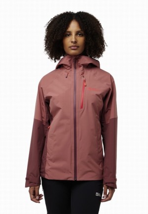 Jack Wolfskin Eagle Peak 2l Regenjassen Dames Rood | 96968134