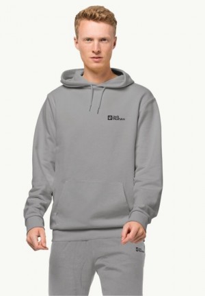 Jack Wolfskin Essential Hoodie Heren Grijs | 10874402