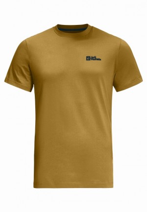Jack Wolfskin Essential T-shirts Heren Geel | 23705616