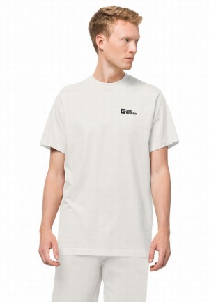 Jack Wolfskin Essential T-shirts Heren Wit | 97887048