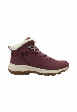 Jack Wolfskin Everquest Texapore Mid Winterschoenen Dames Rood | 91232535