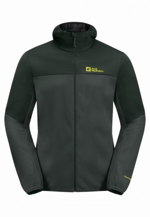 Jack Wolfskin Feldberg Hoody Softshell Jas Heren Groen | 56612878