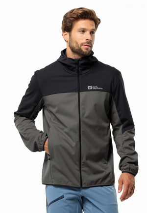 Jack Wolfskin Feldberg Hoody Softshell Jas Heren Zwart | 95082372