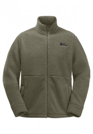 Jack Wolfskin Felslicht Fleece Jassen Heren Khaki | 45522131