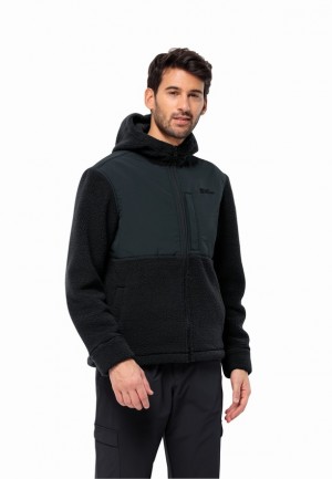 Jack Wolfskin Felslicht Hooded Fleece Jassen Heren Donkerblauw | 96792596