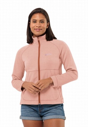 Jack Wolfskin Fernweh Fleece Jassen Dames Roze | 99903787