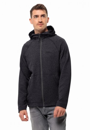 Jack Wolfskin Fernweh Hooded Fleece Jassen Heren Zwart | 60469717