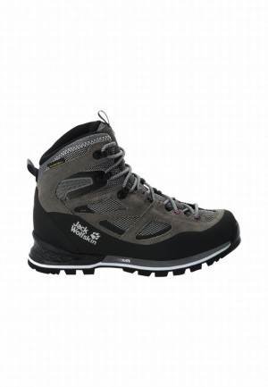 Jack Wolfskin Force Crest Texapore Mid Wandelschoenen Dames Grijs | 38255007